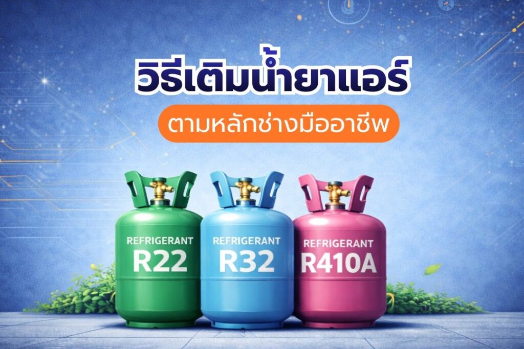 วิธีเติมน้ำยาแอร์
