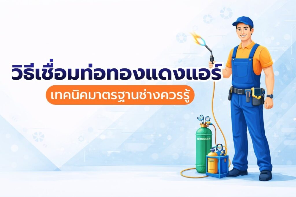 วิธีเชื่อมท่อทองแดง