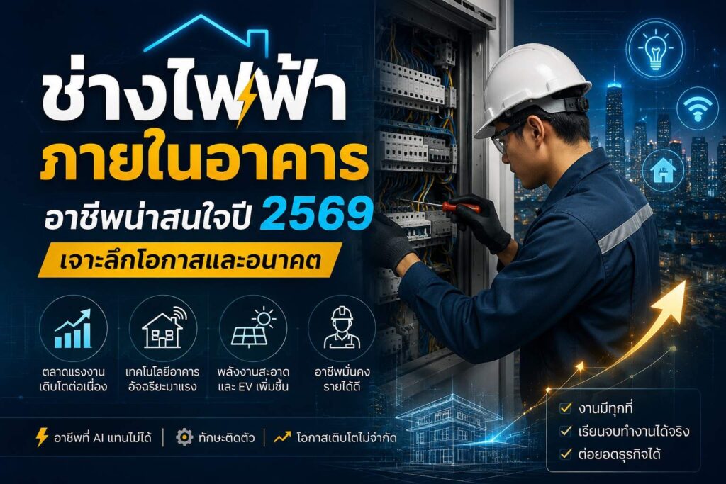 อบรมช่างไฟฟ้าภายในอาคาร